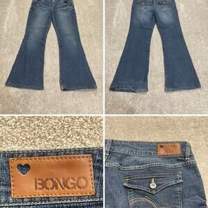 y2k vtg grunge festival boho streetwear Bongo Flare jeans sz 15 cowgirl rodeo